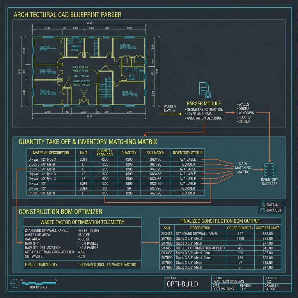 Optimizador de especificaciones de obra